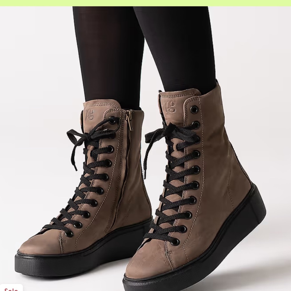 Paul Green Laurel Boot In Fango Nubuk Beige women size UK 6 US 8.5 gently used